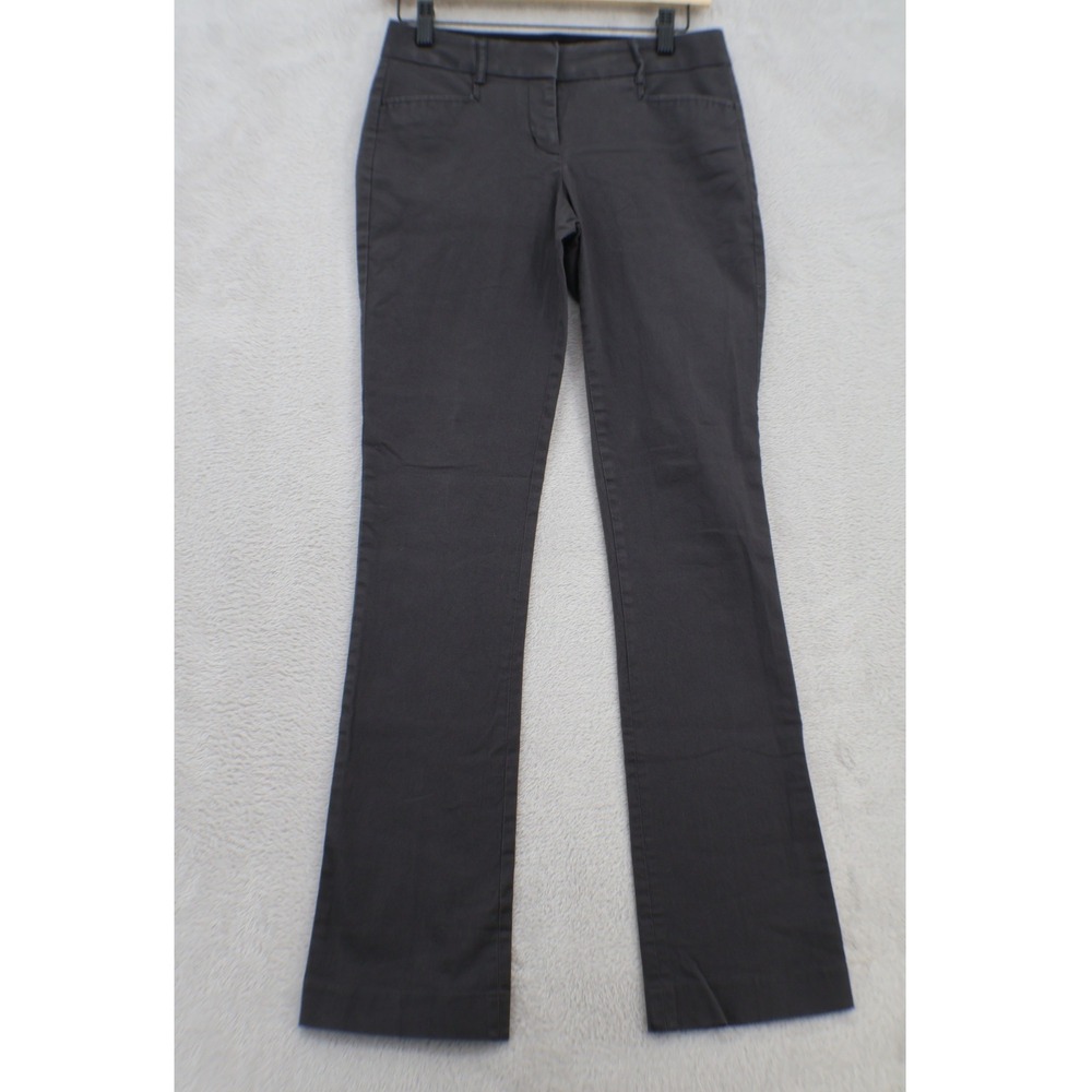 Express Design Studio Pants Womens 00R Gray Straight Leg Career Trousers